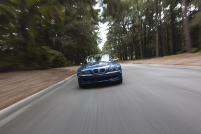 2000 BMW M Roadster in Estoril Blue Metallic over Estoril Blue & Black Nappa