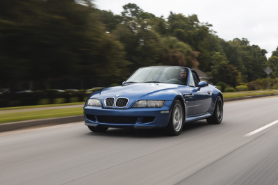 2000 BMW M Roadster in Estoril Blue Metallic over Estoril Blue & Black Nappa