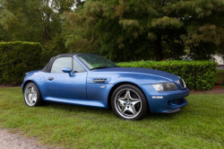 2000 BMW M Roadster in Estoril Blue Metallic over Estoril Blue & Black Nappa