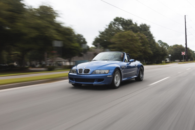 2000 BMW M Roadster in Estoril Blue Metallic over Estoril Blue & Black Nappa