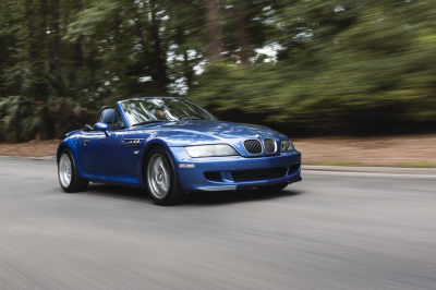 2000 BMW M Roadster in Estoril Blue Metallic over Estoril Blue & Black Nappa