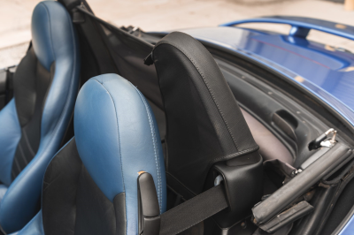 2000 BMW M Roadster in Estoril Blue Metallic over Estoril Blue & Black Nappa