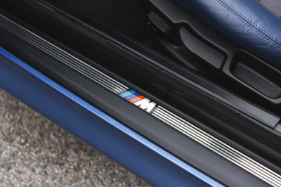 2000 BMW M Roadster in Estoril Blue Metallic over Estoril Blue & Black Nappa