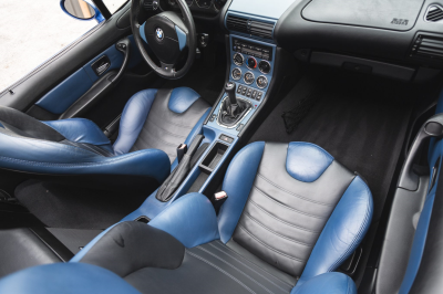 2000 BMW M Roadster in Estoril Blue Metallic over Estoril Blue & Black Nappa