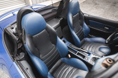 2000 BMW M Roadster in Estoril Blue Metallic over Estoril Blue & Black Nappa