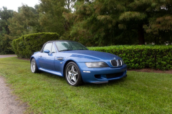 2000 BMW M Roadster in Estoril Blue Metallic over Estoril Blue & Black Nappa