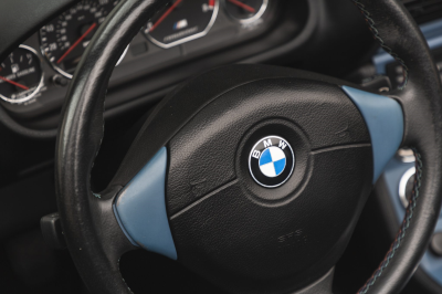 2000 BMW M Roadster in Estoril Blue Metallic over Estoril Blue & Black Nappa