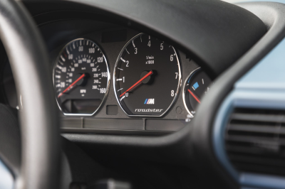 2000 BMW M Roadster in Estoril Blue Metallic over Estoril Blue & Black Nappa