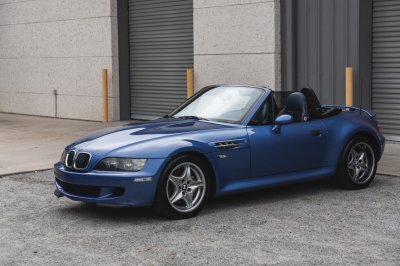 2000 BMW M Roadster in Estoril Blue Metallic over Estoril Blue & Black Nappa