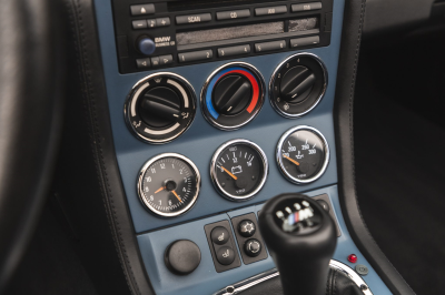 2000 BMW M Roadster in Estoril Blue Metallic over Estoril Blue & Black Nappa