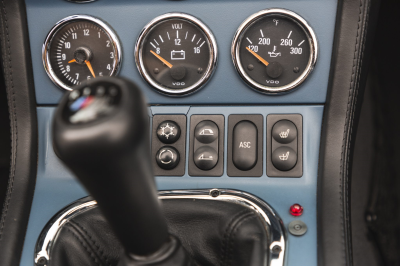 2000 BMW M Roadster in Estoril Blue Metallic over Estoril Blue & Black Nappa