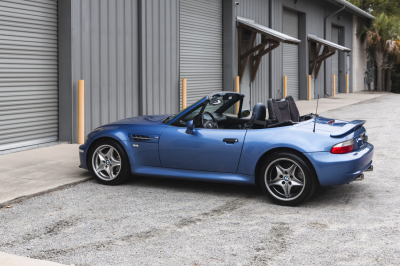 2000 BMW M Roadster in Estoril Blue Metallic over Estoril Blue & Black Nappa