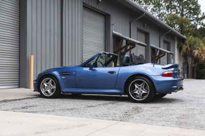 2000 BMW M Roadster in Estoril Blue Metallic over Estoril Blue & Black Nappa
