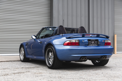 2000 BMW M Roadster in Estoril Blue Metallic over Estoril Blue & Black Nappa