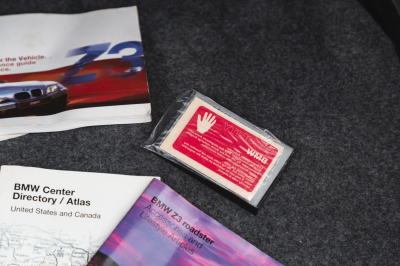 2000 BMW M Roadster in Estoril Blue Metallic over Estoril Blue & Black Nappa