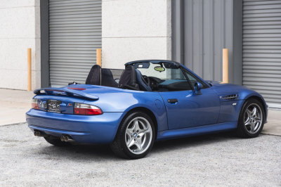2000 BMW M Roadster in Estoril Blue Metallic over Estoril Blue & Black Nappa