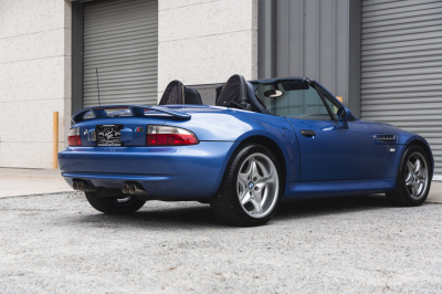 2000 BMW M Roadster in Estoril Blue Metallic over Estoril Blue & Black Nappa