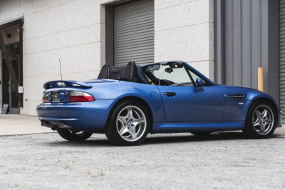 2000 BMW M Roadster in Estoril Blue Metallic over Estoril Blue & Black Nappa