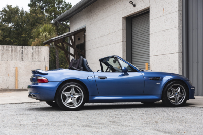 2000 BMW M Roadster in Estoril Blue Metallic over Estoril Blue & Black Nappa