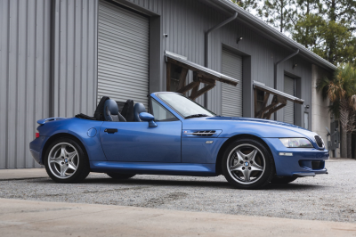 2000 BMW M Roadster in Estoril Blue Metallic over Estoril Blue & Black Nappa