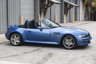 2000 BMW M Roadster in Estoril Blue Metallic over Estoril Blue & Black Nappa