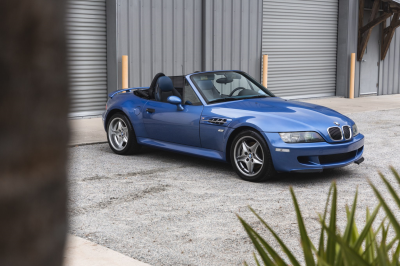 2000 BMW M Roadster in Estoril Blue Metallic over Estoril Blue & Black Nappa