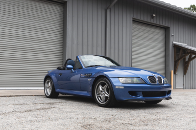 2000 BMW M Roadster in Estoril Blue Metallic over Estoril Blue & Black Nappa