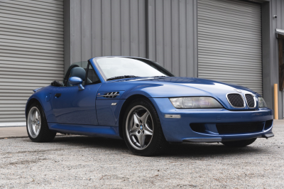 2000 BMW M Roadster in Estoril Blue Metallic over Estoril Blue & Black Nappa