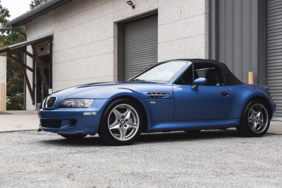 2000 BMW M Roadster in Estoril Blue Metallic over Estoril Blue & Black Nappa