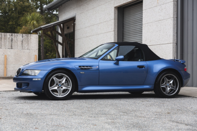 2000 BMW M Roadster in Estoril Blue Metallic over Estoril Blue & Black Nappa