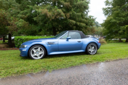 2000 BMW M Roadster in Estoril Blue Metallic over Estoril Blue & Black Nappa