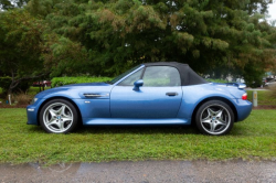 2000 BMW M Roadster in Estoril Blue Metallic over Estoril Blue & Black Nappa