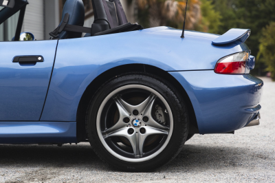 2000 BMW M Roadster in Estoril Blue Metallic over Estoril Blue & Black Nappa