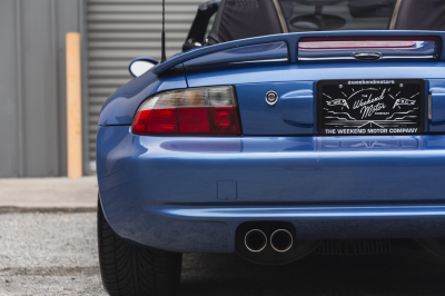 2000 BMW M Roadster in Estoril Blue Metallic over Estoril Blue & Black Nappa