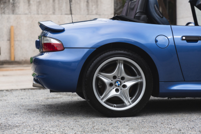 2000 BMW M Roadster in Estoril Blue Metallic over Estoril Blue & Black Nappa