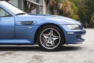 2000 BMW M Roadster in Estoril Blue Metallic over Estoril Blue & Black Nappa