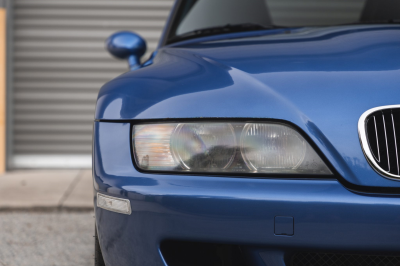 2000 BMW M Roadster in Estoril Blue Metallic over Estoril Blue & Black Nappa