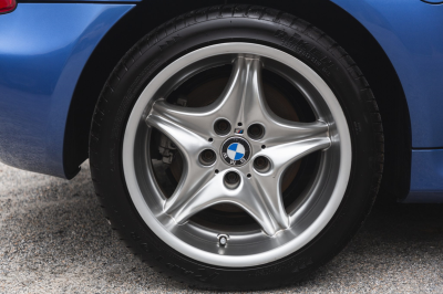 2000 BMW M Roadster in Estoril Blue Metallic over Estoril Blue & Black Nappa