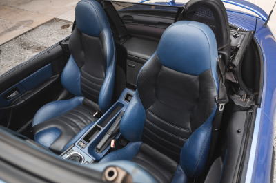 2000 BMW M Roadster in Estoril Blue Metallic over Estoril Blue & Black Nappa