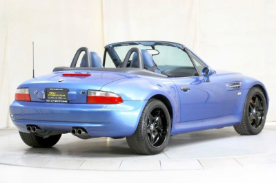 2000 BMW M Roadster in Estoril Blue Metallic over Estoril Blue & Black Nappa