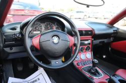 2000 BMW M Roadster in Titanium Silver Metallic over Imola Red & Black Nappa