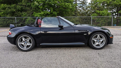 2000 BMW M Roadster in Cosmos Black Metallic over Imola Red & Black Nappa