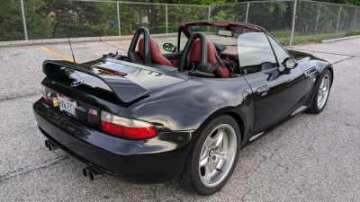 2000 BMW M Roadster in Cosmos Black Metallic over Imola Red & Black Nappa