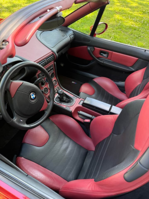 2000 BMW M Roadster in Imola Red 2 over Imola Red & Black Nappa