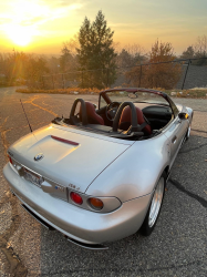 2000 BMW M Roadster in Titanium Silver Metallic over Imola Red & Black Nappa