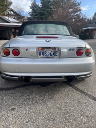 2000 BMW M Roadster in Titanium Silver Metallic over Imola Red & Black Nappa