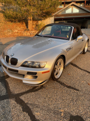 2000 BMW M Roadster in Titanium Silver Metallic over Imola Red & Black Nappa