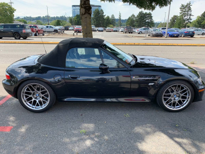 2000 BMW M Roadster in Cosmos Black Metallic over Black Nappa