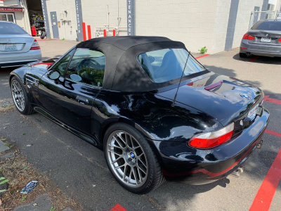 2000 BMW M Roadster in Cosmos Black Metallic over Black Nappa