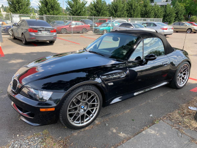 2000 BMW M Roadster in Cosmos Black Metallic over Black Nappa